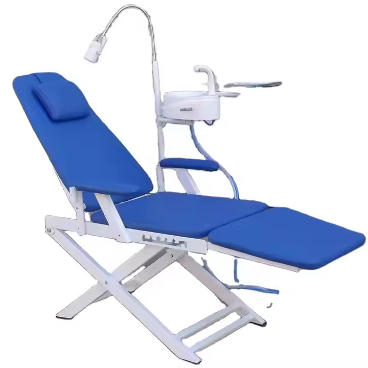 399-Portable Folding Dental Chair Unit with Stainless Steel Instrument Tray and Movable Light ISO Certif.jpg